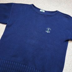 画像17: 「LACOSTE(ラコステ)」IZOD アイゾッド 80s 90s Mサイズ ネイビー コットン ニット セーター (17)