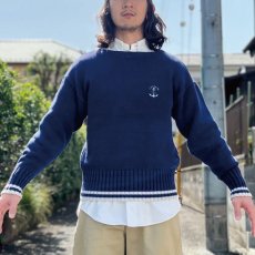 画像18: 「LACOSTE(ラコステ)」IZOD アイゾッド 80s 90s Mサイズ ネイビー コットン ニット セーター (18)