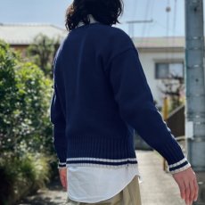 画像21: 「LACOSTE(ラコステ)」IZOD アイゾッド 80s 90s Mサイズ ネイビー コットン ニット セーター (21)