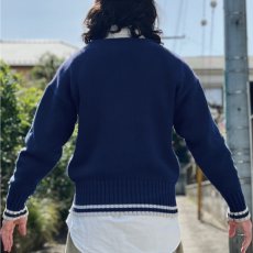 画像22: 「LACOSTE(ラコステ)」IZOD アイゾッド 80s 90s Mサイズ ネイビー コットン ニット セーター (22)