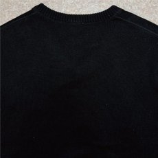 画像13: 「LACOSTE(ラコステ)」90s 5サイズ ブラック コットン Vネック ニット セーター (13)