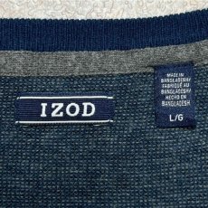 画像7: 「LACOSTE(ラコステ)」IZOD アイゾッド 年代不明 Lサイズ ネイビー ワニ無し コットンアクリルニット セーター (7)