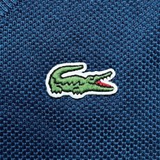 画像6: 「LACOSTE(ラコステ)」SPORT スポーツ 42サイズ ネイビーブルー プレジデンツカップ ゴルフ コットン Vネック ニット セーター (6)