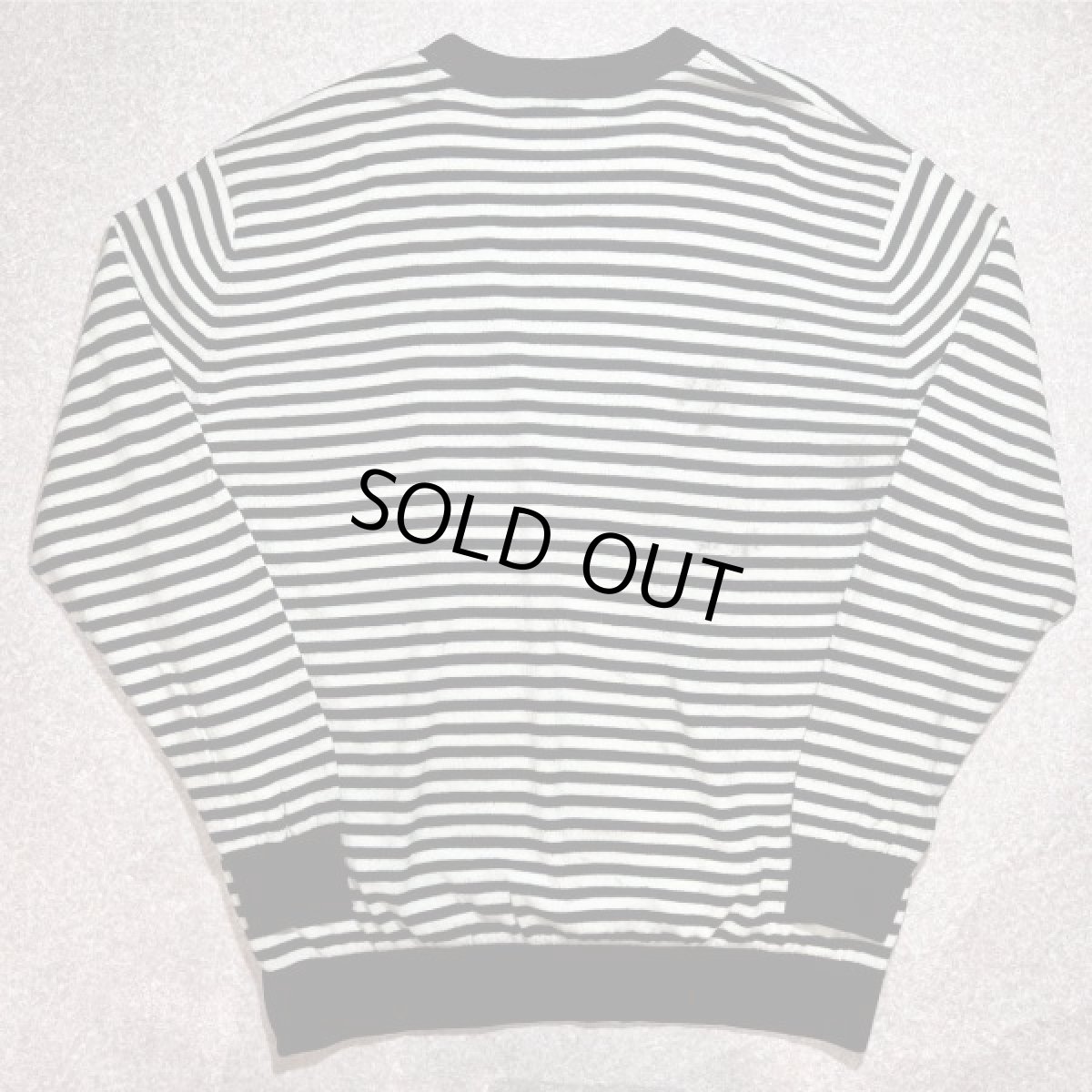 画像11: 「LACOSTE(ラコステ)」SPORT スポーツ 90s 7サイズ ボーダー ウールアクリル 裏地付き クルーネック ヤッケ ニット セーター (11)