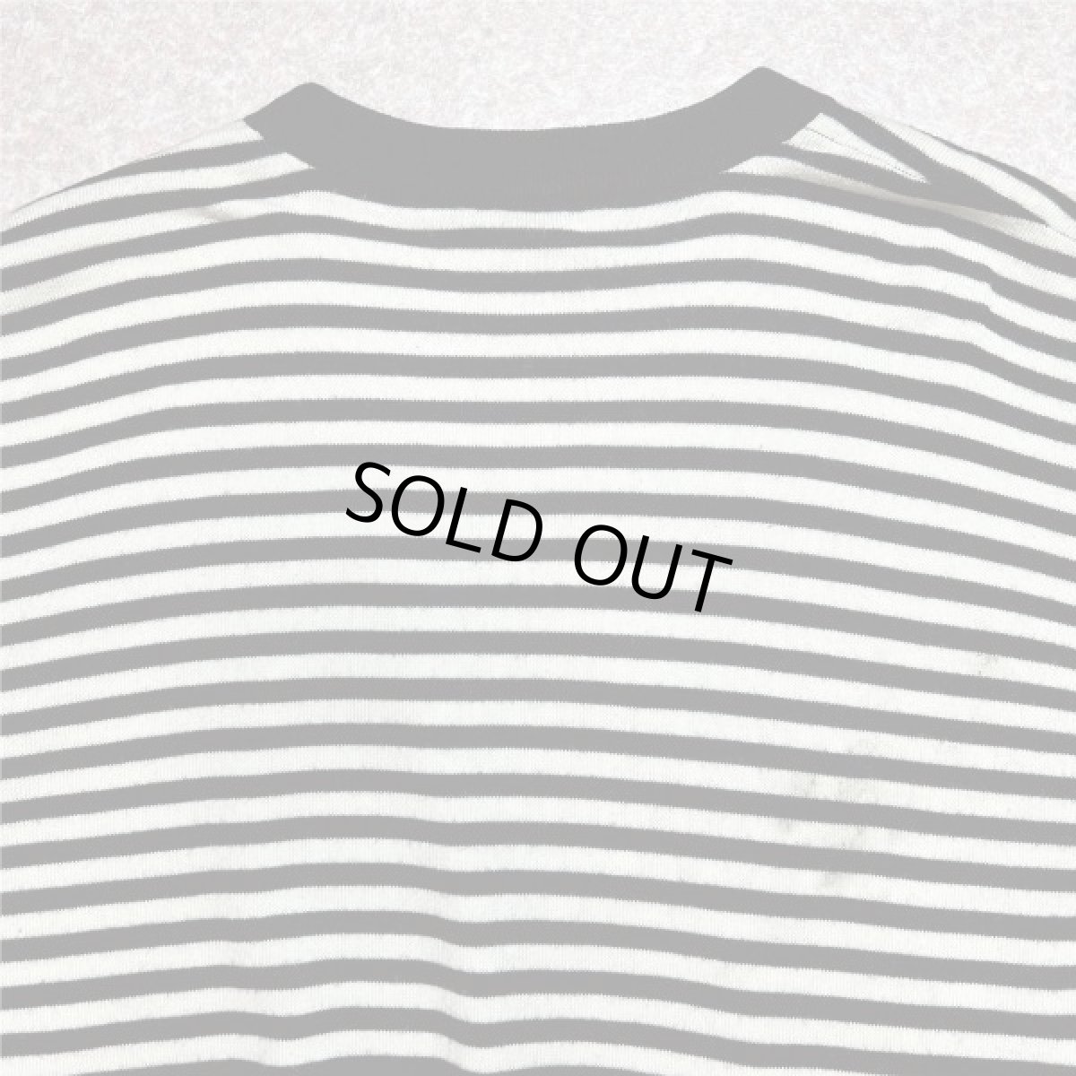 画像13: 「LACOSTE(ラコステ)」SPORT スポーツ 90s 7サイズ ボーダー ウールアクリル 裏地付き クルーネック ヤッケ ニット セーター (13)