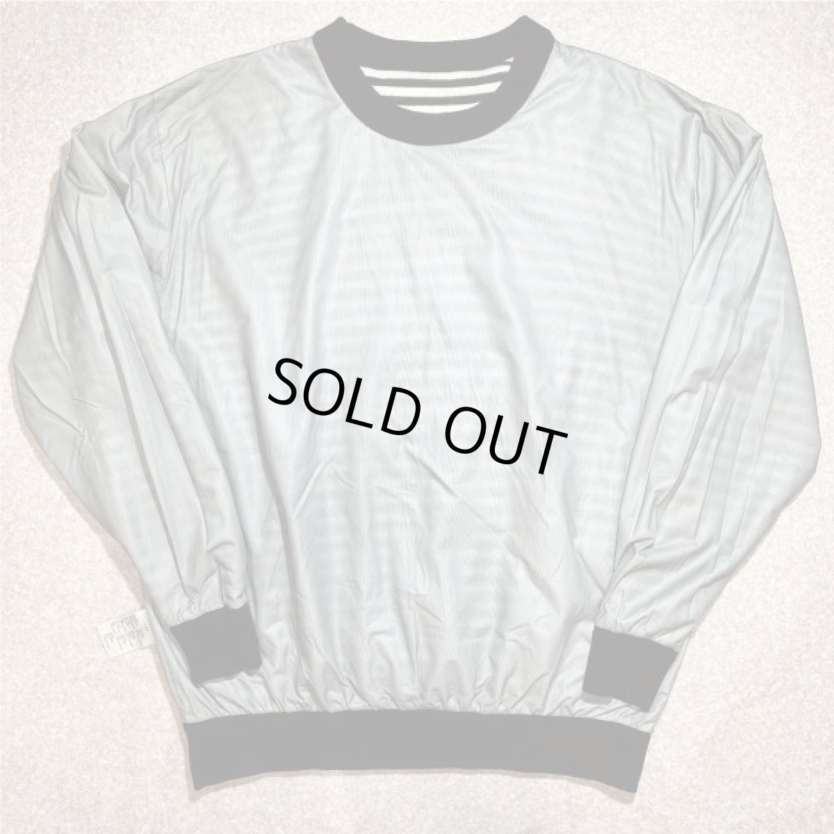 画像18: 「LACOSTE(ラコステ)」SPORT スポーツ 90s 7サイズ ボーダー ウールアクリル 裏地付き クルーネック ヤッケ ニット セーター (18)