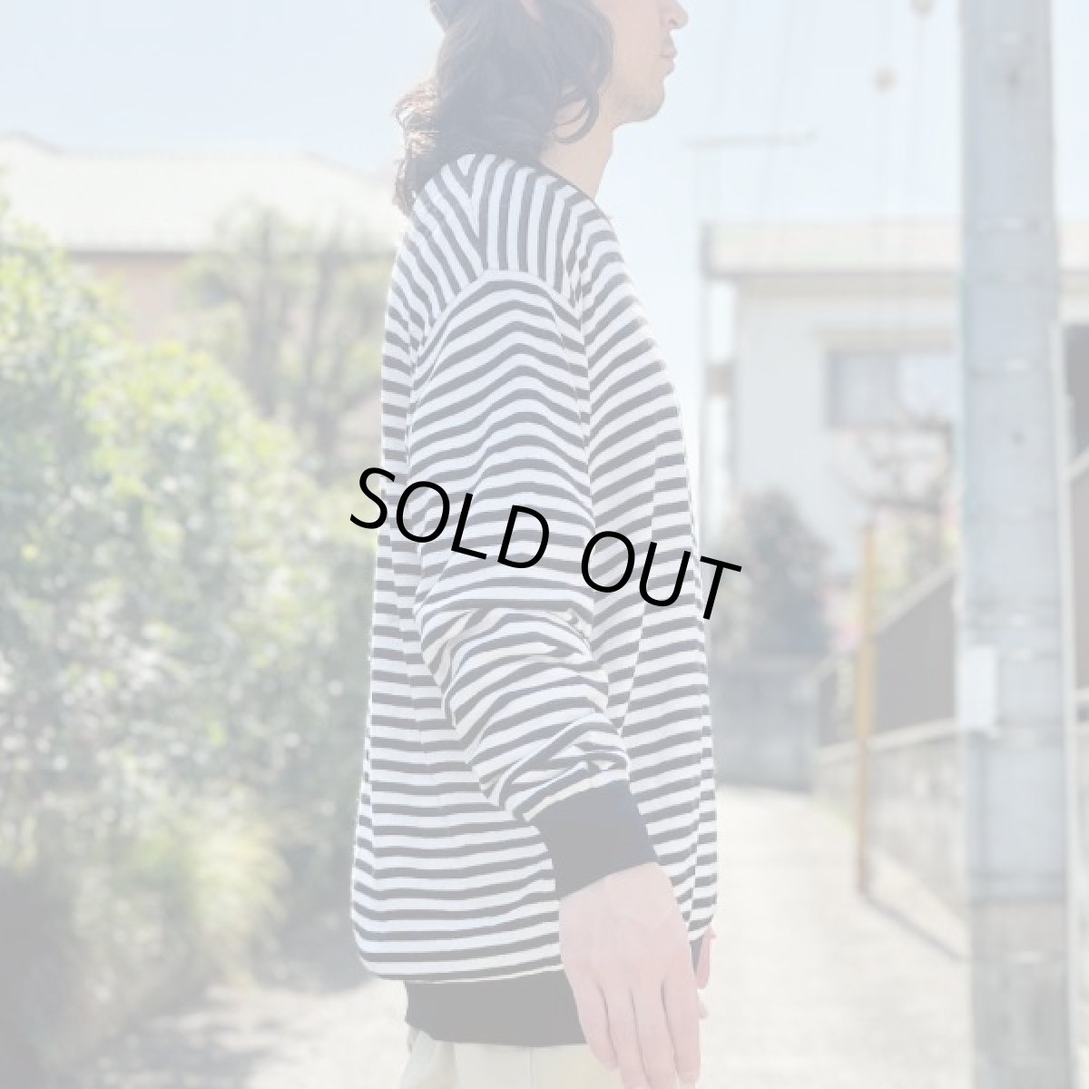 画像24: 「LACOSTE(ラコステ)」SPORT スポーツ 90s 7サイズ ボーダー ウールアクリル 裏地付き クルーネック ヤッケ ニット セーター (24)