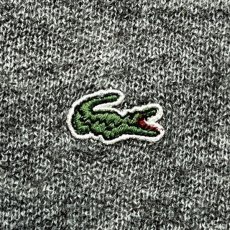 画像6: 「LACOSTE(ラコステ)」00s〜 4サイズ メランジグレー ウール ウールマーク クルーネック ニット セーター (6)