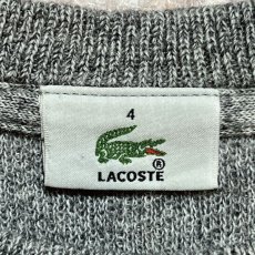 画像7: 「LACOSTE(ラコステ)」00s〜 4サイズ メランジグレー ウール ウールマーク クルーネック ニット セーター (7)