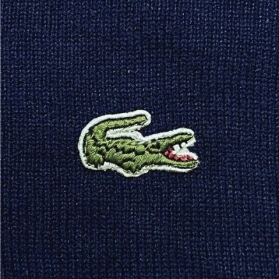 画像1: 「LACOSTE(ラコステ)」IZOD アイゾッド 70s 糸巻きタグ Lサイズ ネイビー ニット セーター