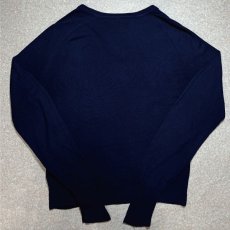 画像9: 「LACOSTE(ラコステ)」IZOD アイゾッド 70s 糸巻きタグ Lサイズ ネイビー ニット セーター (9)