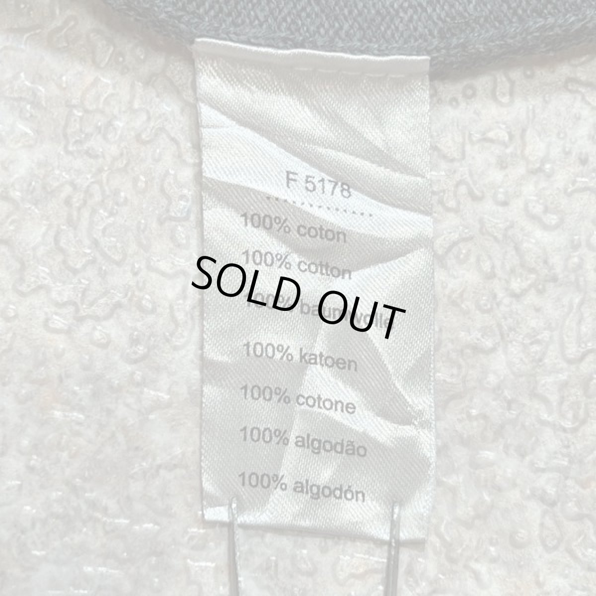 画像8: 「LACOSTE(ラコステ)」90s 7サイズ チャコールグレー コットン Vネック ニット セーター (8)