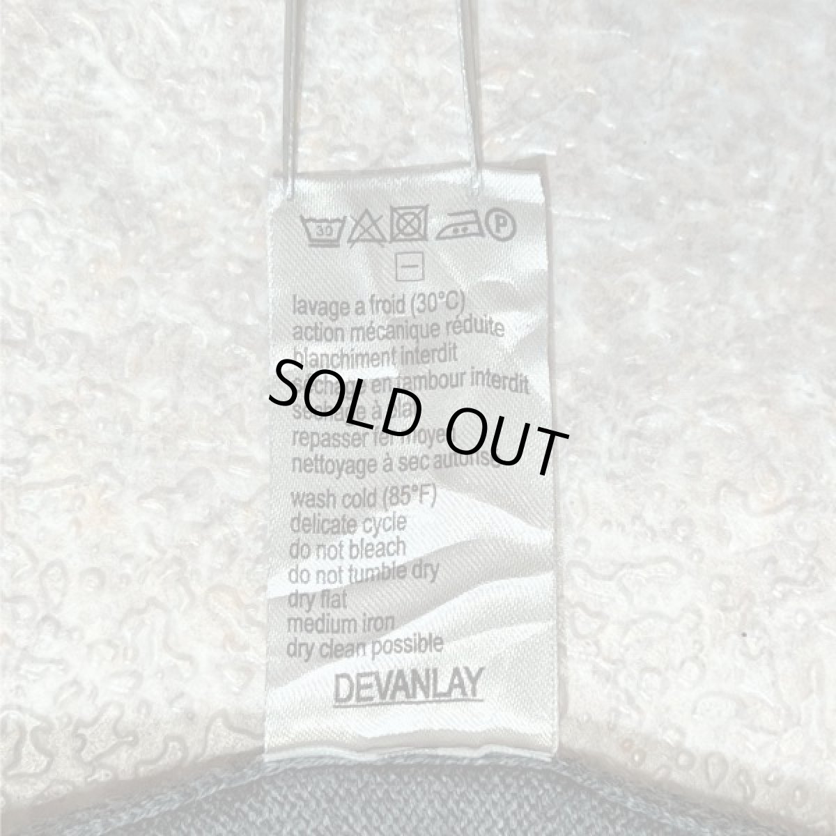 画像9: 「LACOSTE(ラコステ)」90s 7サイズ チャコールグレー コットン Vネック ニット セーター (9)