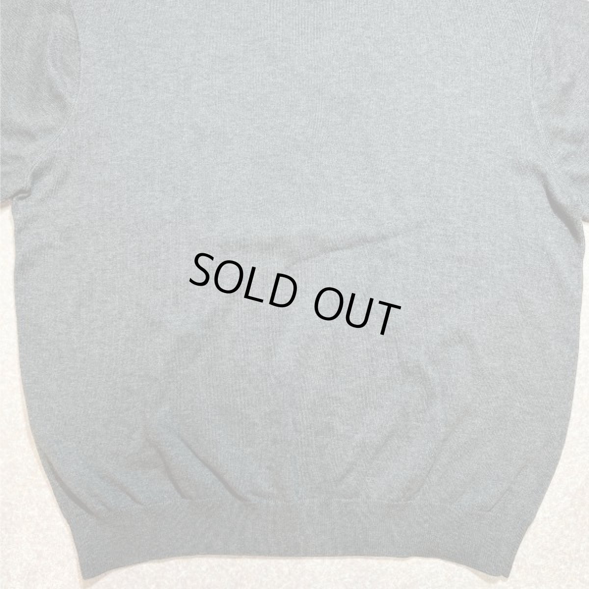 画像14: 「LACOSTE(ラコステ)」90s 7サイズ チャコールグレー コットン Vネック ニット セーター (14)