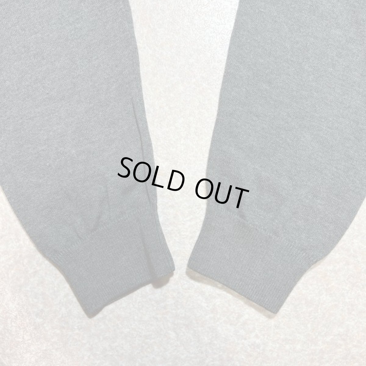 画像15: 「LACOSTE(ラコステ)」90s 7サイズ チャコールグレー コットン Vネック ニット セーター (15)