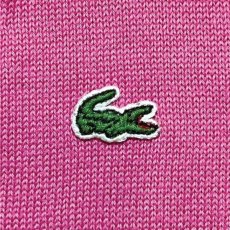 画像6: 「LACOSTE(ラコステ)」90s 42サイズ ピンク コットン Vネック ニット セーター (6)