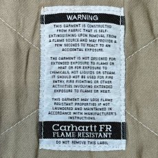画像7: 「Carhartt FR(カーハート エフアール)」FRライン ジップ ダック生地 中綿キルティング ベスト (7)