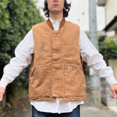 画像16: 「Carhartt FR(カーハート エフアール)」FRライン ジップ ダック生地 中綿キルティング ベスト (16)