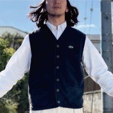 画像14: 「LACOSTE(ラコステ)」SPORT スポーツ  90s Mサイズ BASI S.A. ポリエステルウール ベスト (14)