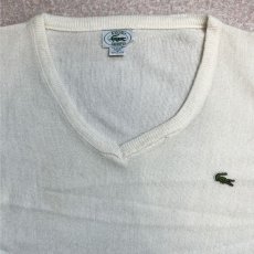 画像3: 「LACOSTE(ラコステ)」IZOD アイゾッド 80s 90s USA製 Mサイズ ホワイト アクリルニット セーター (3)