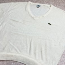 画像16: 「LACOSTE(ラコステ)」IZOD アイゾッド 80s 90s USA製 Mサイズ ホワイト アクリルニット セーター (16)