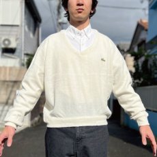 画像17: 「LACOSTE(ラコステ)」IZOD アイゾッド 80s 90s USA製 Mサイズ ホワイト アクリルニット セーター (17)