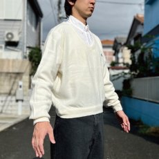 画像18: 「LACOSTE(ラコステ)」IZOD アイゾッド 80s 90s USA製 Mサイズ ホワイト アクリルニット セーター (18)