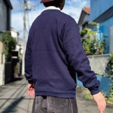 画像19: 「LACOSTE(ラコステ)」IZOD アイゾッド 70s 糸巻きタグ Lサイズ ネイビー アクリルニット セーター (19)