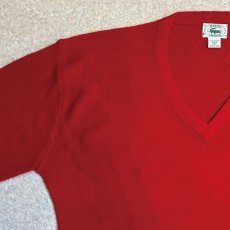 画像2: 「LACOSTE(ラコステ)」IZOD アイゾッド 80s 90s USA製 Mサイズ レッド アクリルニット セーター (2)