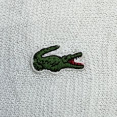 画像6: 「LACOSTE(ラコステ)」IZOD アイゾッド 70s 糸巻きタグ Mサイズ ホワイト アクリルニット カーディガン (6)