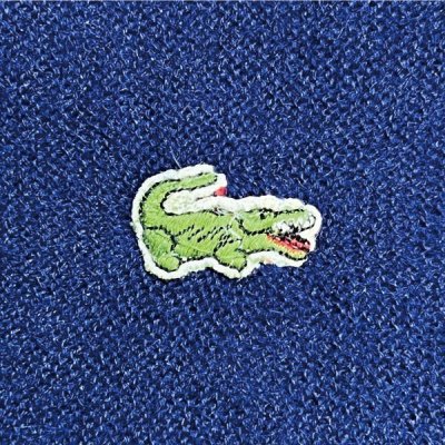 画像1: 「LACOSTE(ラコステ)」IZOD OF LONDON アイゾッド オブ ロンドン 60s 初期 糸巻きタグ Lサイズ ネイビー アクリルニット カーディガン