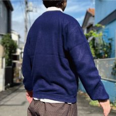 画像22: 「LACOSTE(ラコステ)」IZOD OF LONDON アイゾッド オブ ロンドン 60s 初期 糸巻きタグ Lサイズ ネイビー アクリルニット カーディガン (22)