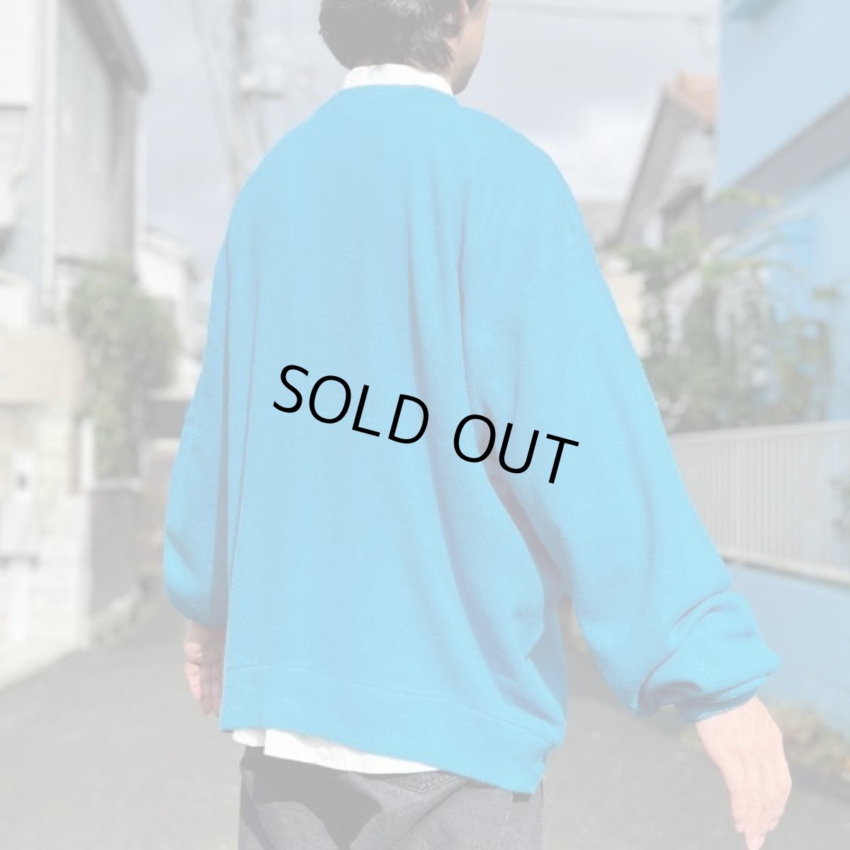 画像23: 「LACOSTE(ラコステ)」IZOD アイゾッド 80s 90s USA製 XLサイズ ライトブルー アクリルニット カーディガン (23)