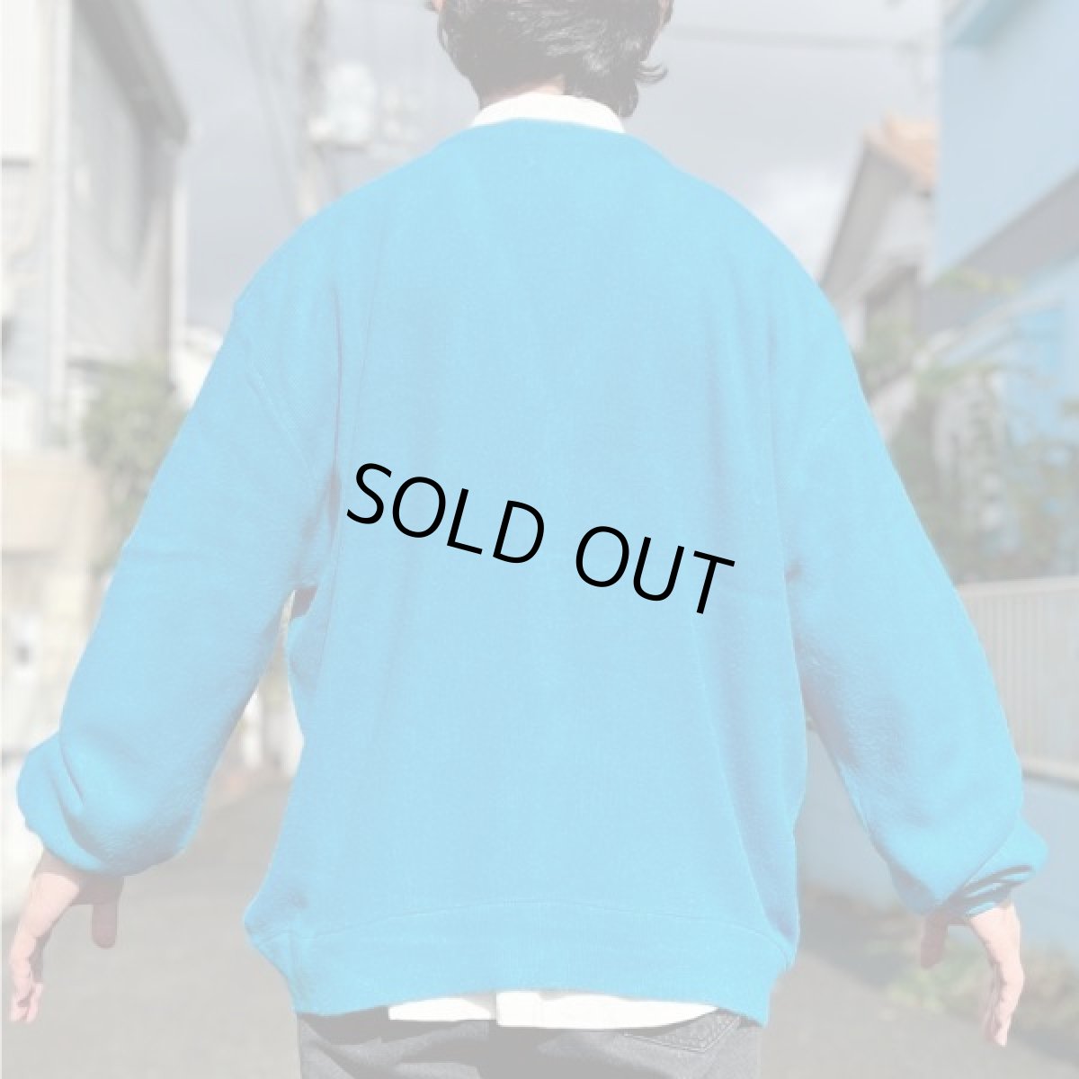 画像24: 「LACOSTE(ラコステ)」IZOD アイゾッド 80s 90s USA製 XLサイズ ライトブルー アクリルニット カーディガン (24)