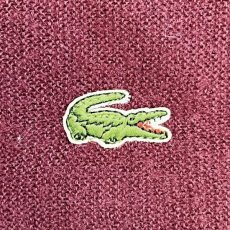 画像6: 「LACOSTE(ラコステ)」IZOD アイゾッド 80s 90s USA製 Lサイズ ボルドー アクリルニット カーディガン (6)