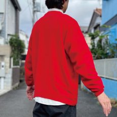 画像22: 「LACOSTE(ラコステ)」IZOD アイゾッド 70s 糸巻きタグ 青ワニ Lサイズ相当 レッド アクリルニット カーディガン (22)