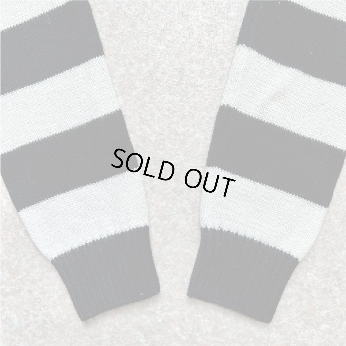 画像15: 「LACOSTE(ラコステ)」90s 38サイズ 白黒ボーダー コットン クルーネック ニット セーター (15)