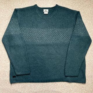 80s フランス製 LACOSTE ラコステ コットンアクリル ニット 緑S17 80s フランス製 LACOSTE ラコステ コットンアクリル ニット 緑
