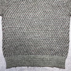 画像5: 「L.L.Bean(エルエルビーン)」80s Sサイズ 配色ドット柄 ウールナイロン ローゲージ クルーネック ニット セーター (5)