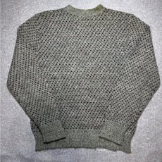 画像10: 「L.L.Bean(エルエルビーン)」80s Sサイズ 配色ドット柄 ウールナイロン ローゲージ クルーネック ニット セーター (10)