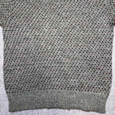 画像14: 「L.L.Bean(エルエルビーン)」80s Sサイズ 配色ドット柄 ウールナイロン ローゲージ クルーネック ニット セーター (14)