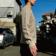 画像21: 「L.L.Bean(エルエルビーン)」80s Sサイズ 配色ドット柄 ウールナイロン ローゲージ クルーネック ニット セーター (21)