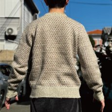 画像23: 「L.L.Bean(エルエルビーン)」80s Sサイズ 配色ドット柄 ウールナイロン ローゲージ クルーネック ニット セーター (23)