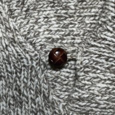 画像7: 「L.L.Bean(エルエルビーン)」80s XLサイズ メランジ ウールナイロン ローゲージ ショールカラー ニット セーター (7)