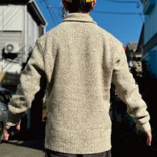 画像24: 「L.L.Bean(エルエルビーン)」80s XLサイズ メランジ ウールナイロン ローゲージ ショールカラー ニット セーター (24)