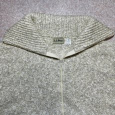 画像6: 「L.L.Bean(エルエルビーン)」80s Lサイズ メランジ コットンウール TALONジップ ドライバーズ ニット (6)
