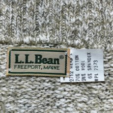 画像7: 「L.L.Bean(エルエルビーン)」80s Lサイズ メランジ コットンウール TALONジップ ドライバーズ ニット (7)
