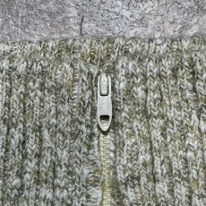 画像8: 「L.L.Bean(エルエルビーン)」80s Lサイズ メランジ コットンウール TALONジップ ドライバーズ ニット (8)