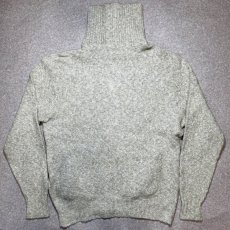画像12: 「L.L.Bean(エルエルビーン)」80s Lサイズ メランジ コットンウール TALONジップ ドライバーズ ニット (12)