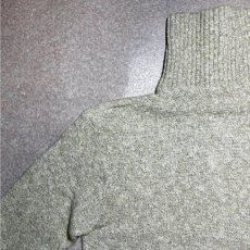 画像15: 「L.L.Bean(エルエルビーン)」80s Lサイズ メランジ コットンウール TALONジップ ドライバーズ ニット (15)
